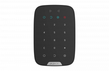 Bezprzewodowa klawiatura, obsługa kart, czarna KeyPad Plus BLACK AJAX